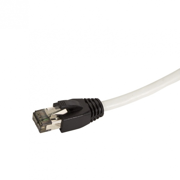 Cablu de retea Premium RJ45 Cat.8.1 S/FTP Gri 15m, Logilink CQ8102S 15m imagine noua 2022